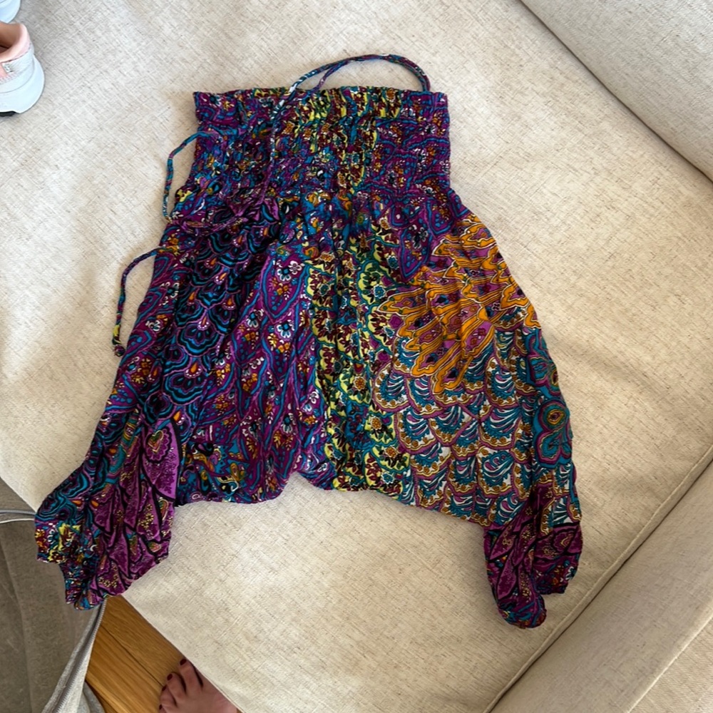 Boho baby romper